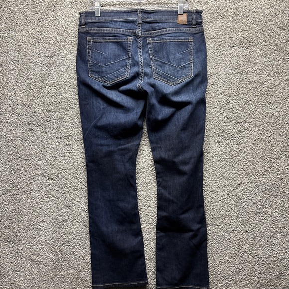BKE Denim Payton Bootcut Jeans Womens 31x31.5 (33x31.5 Meas) Dark Wash Pockets - Picture 6 of 13